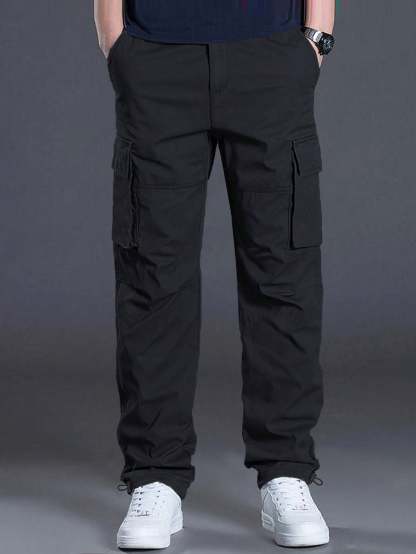 Flap Pocket Side Cargo Pants-Vacay Outfit