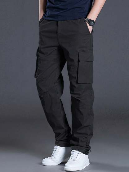Flap Pocket Side Cargo Pants-Vacay Outfit