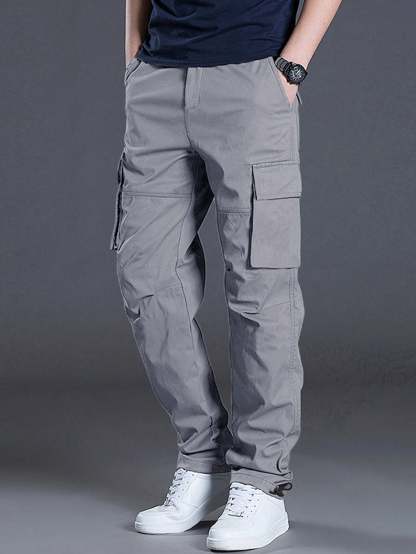 Flap Pocket Side Cargo Pants-Vacay Outfit