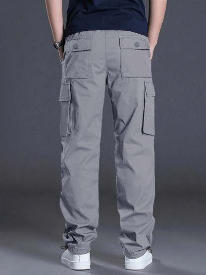 Flap Pocket Side Cargo Pants-Vacay Outfit