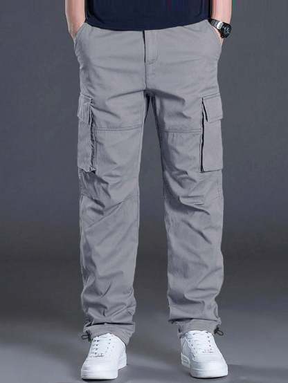 Flap Pocket Side Cargo Pants-Vacay Outfit