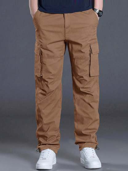 Flap Pocket Side Cargo Pants-Vacay Outfit