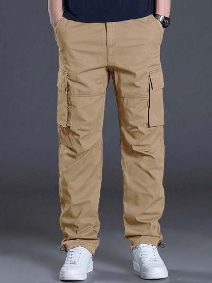 Flap Pocket Side Cargo Pants-Vacay Outfit