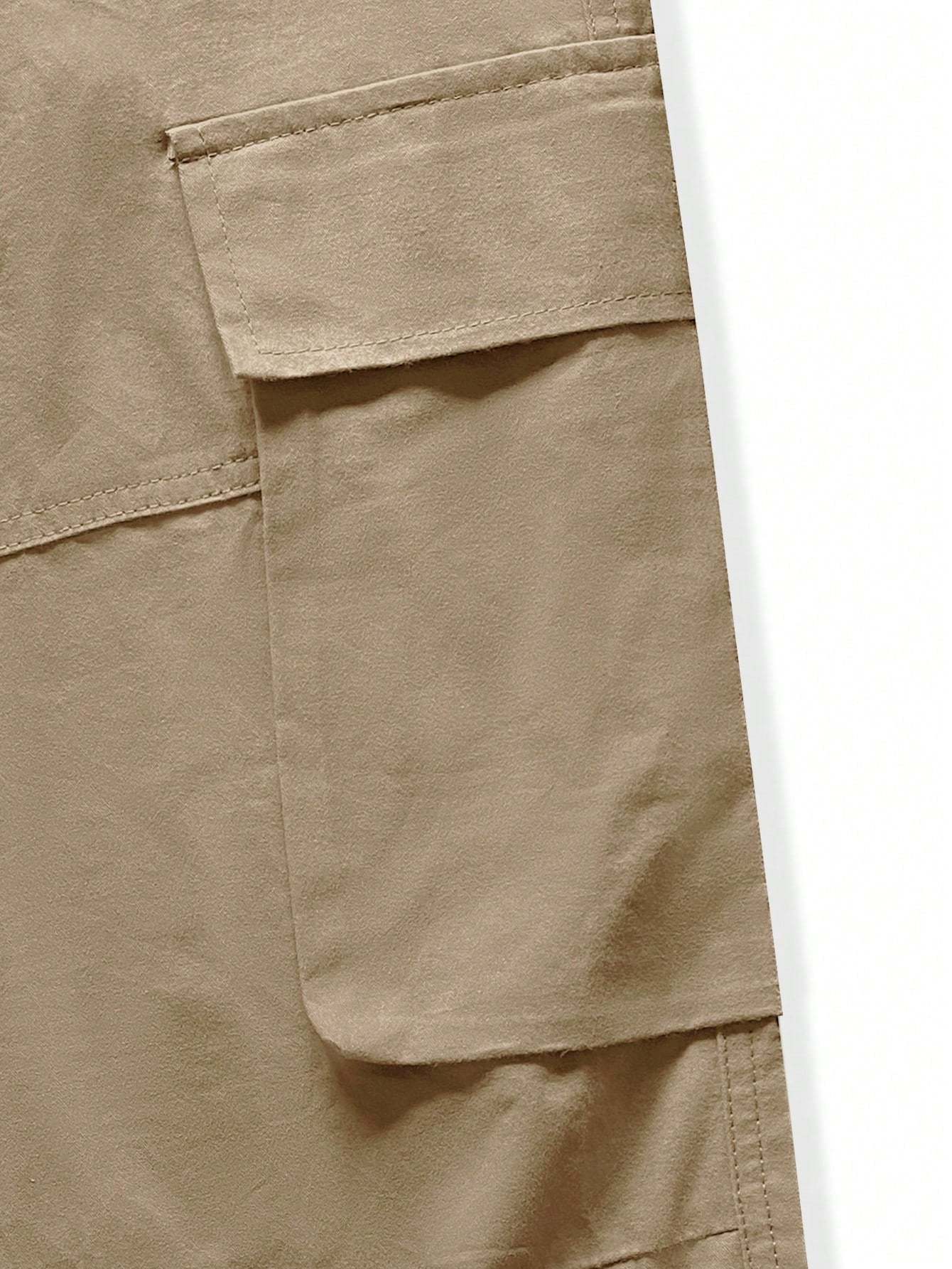 Flap Pocket Side Cargo Pants-Vacay Outfit