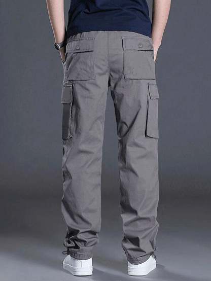 Flap Pocket Side Cargo Pants-Vacay Outfit