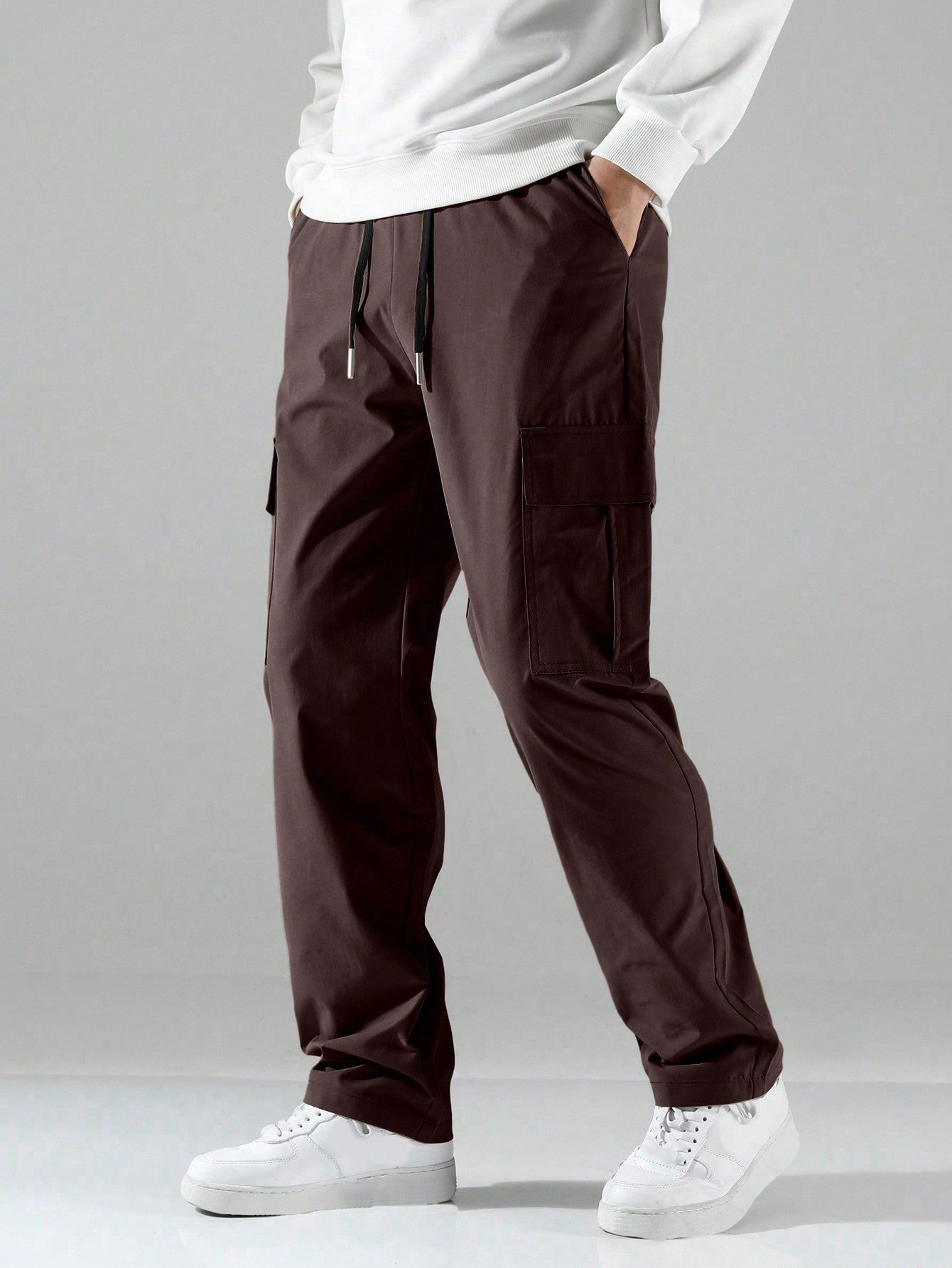 Flap Pocket Side Cargo Pants-Vacay Outfit