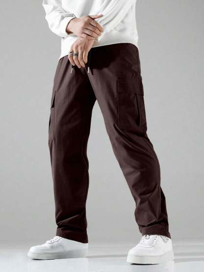 Flap Pocket Side Cargo Pants-Vacay Outfit