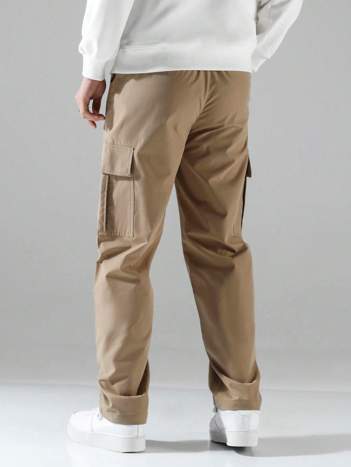 Flap Pocket Side Cargo Pants-Vacay Outfit