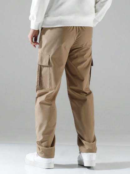 Flap Pocket Side Cargo Pants-Vacay Outfit