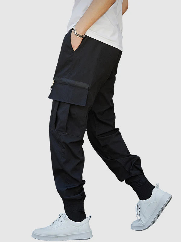 Flap Pocket Street Style Cargo Pants-Vacay Outfit