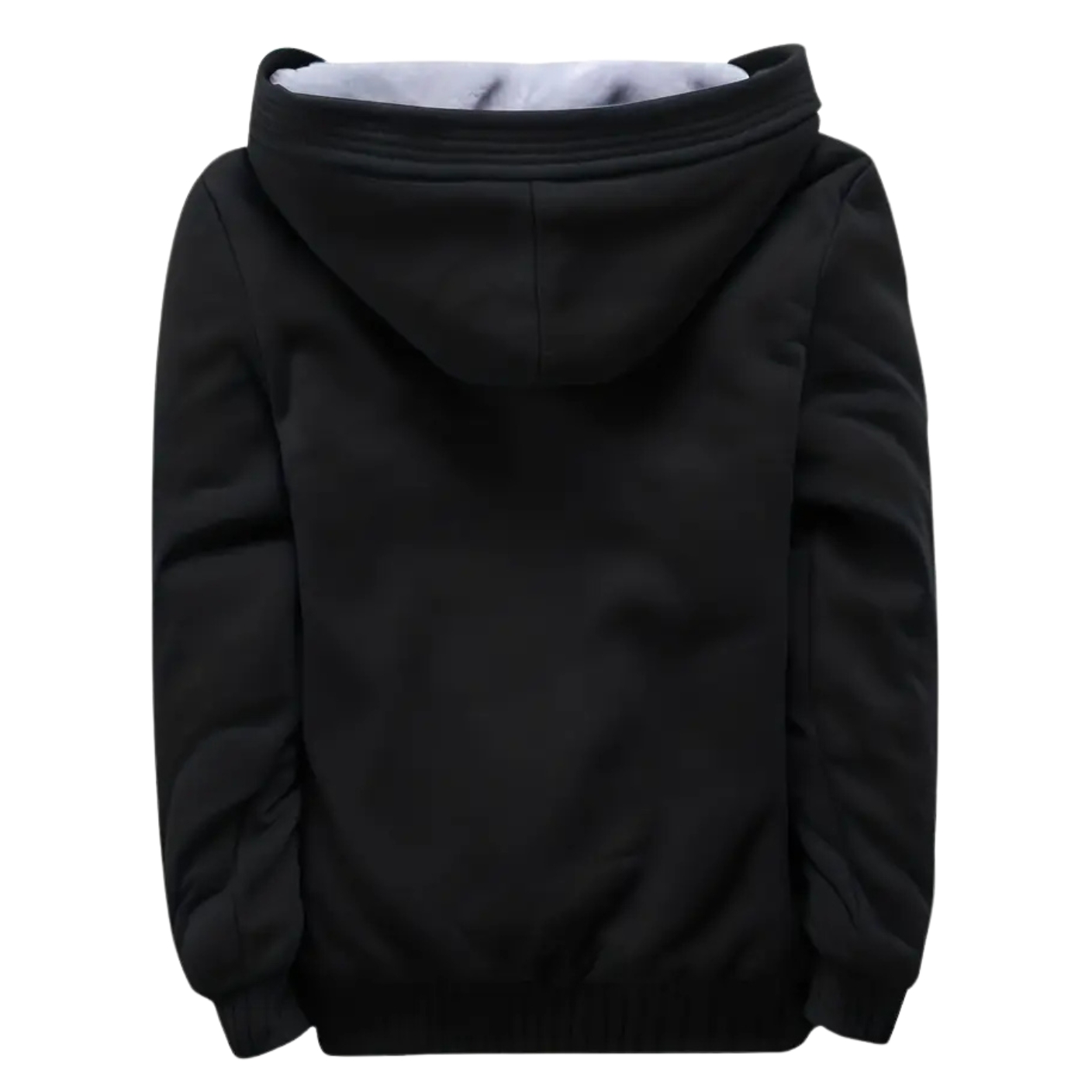 Fleece Lined Hooded Zip Up Winter Jacket