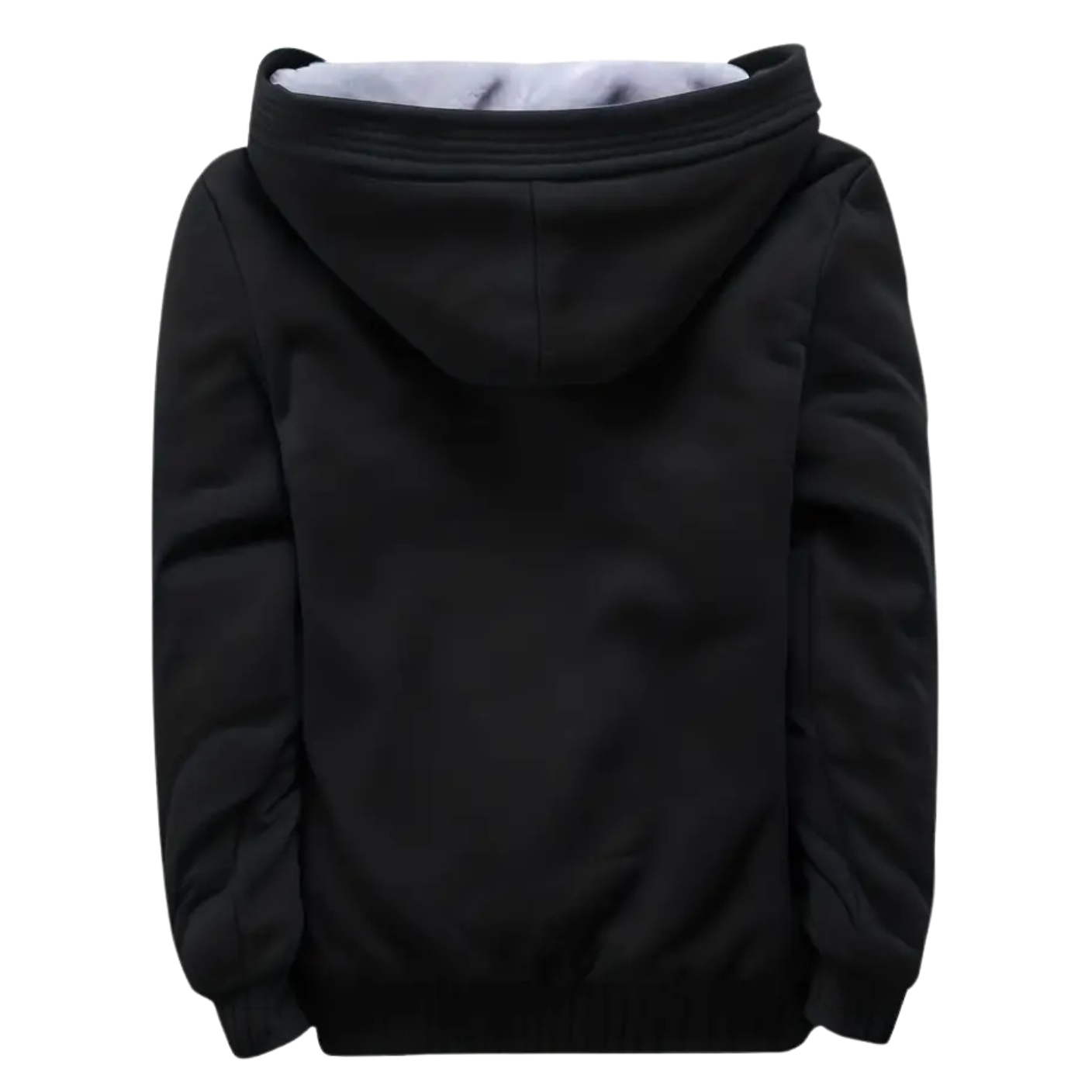 Fleece Lined Hooded Zip Up Winter Jacket