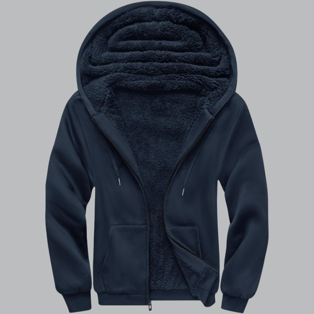 Full Zip Up Thick Sherpa Lined Hooded