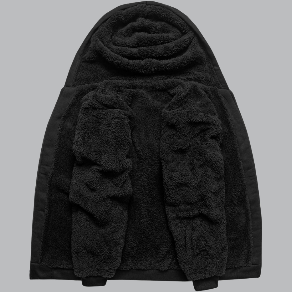 Full Zip Up Thick Sherpa Lined Hooded