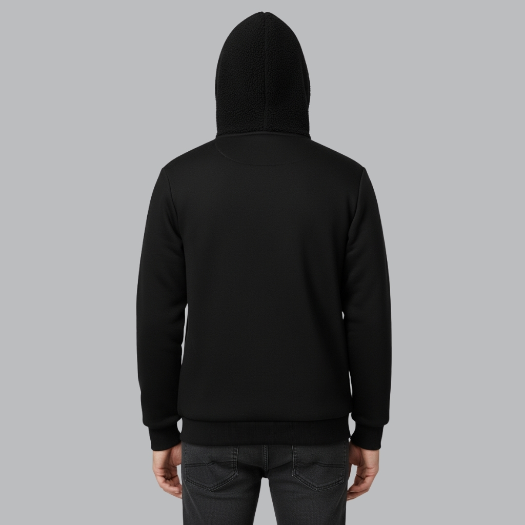Full Zip Up Thick Sherpa Lined Hooded