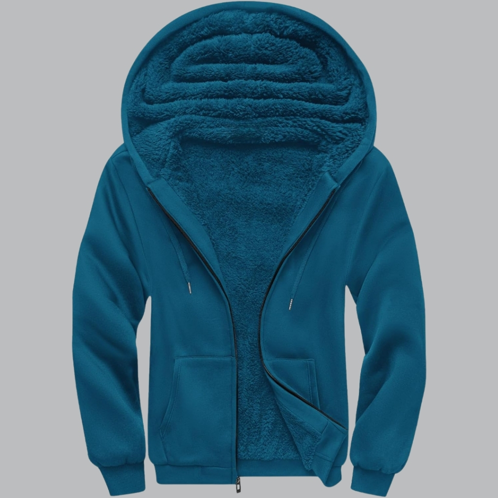 Full Zip Up Thick Sherpa Lined Hooded
