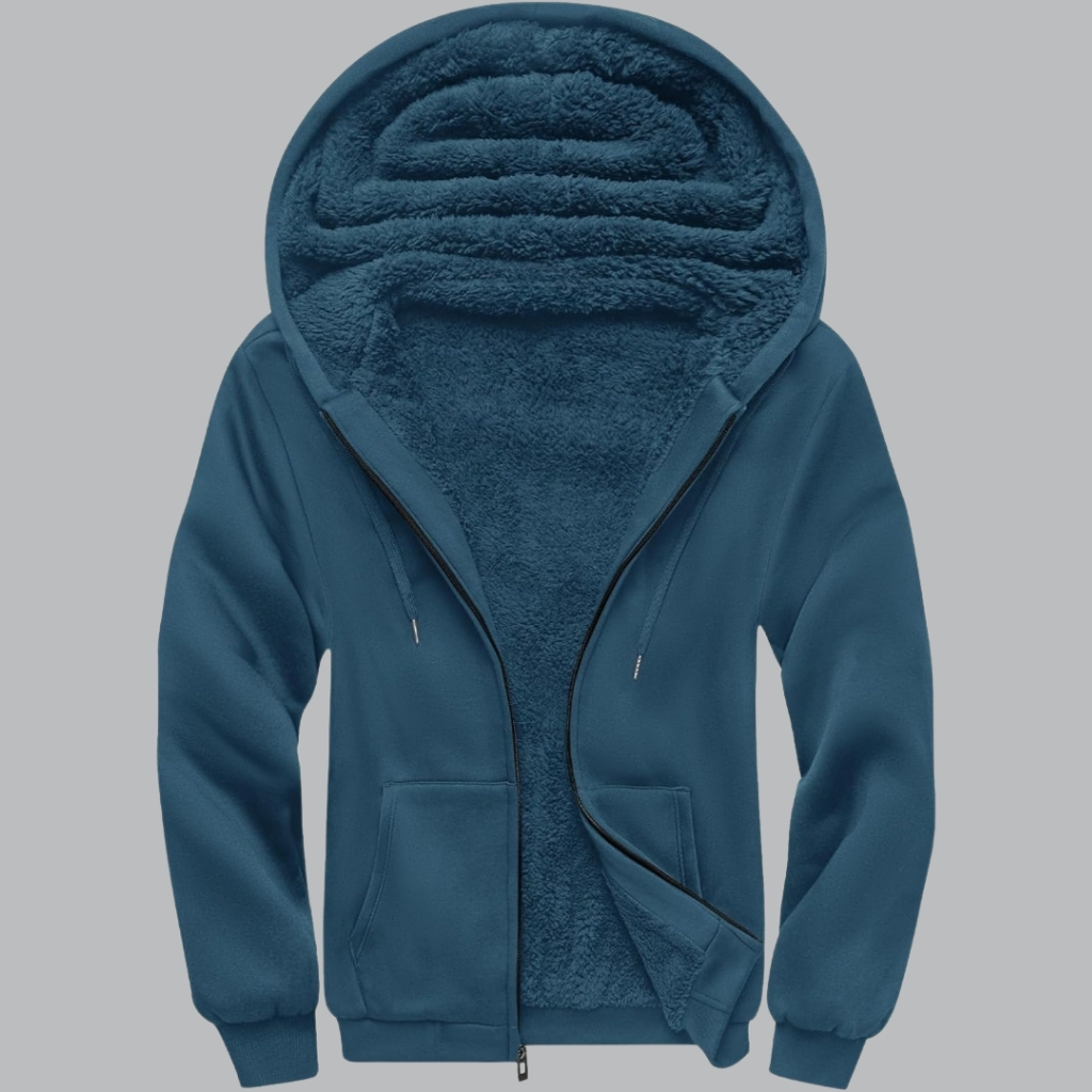 Full Zip Up Thick Sherpa Lined Hooded