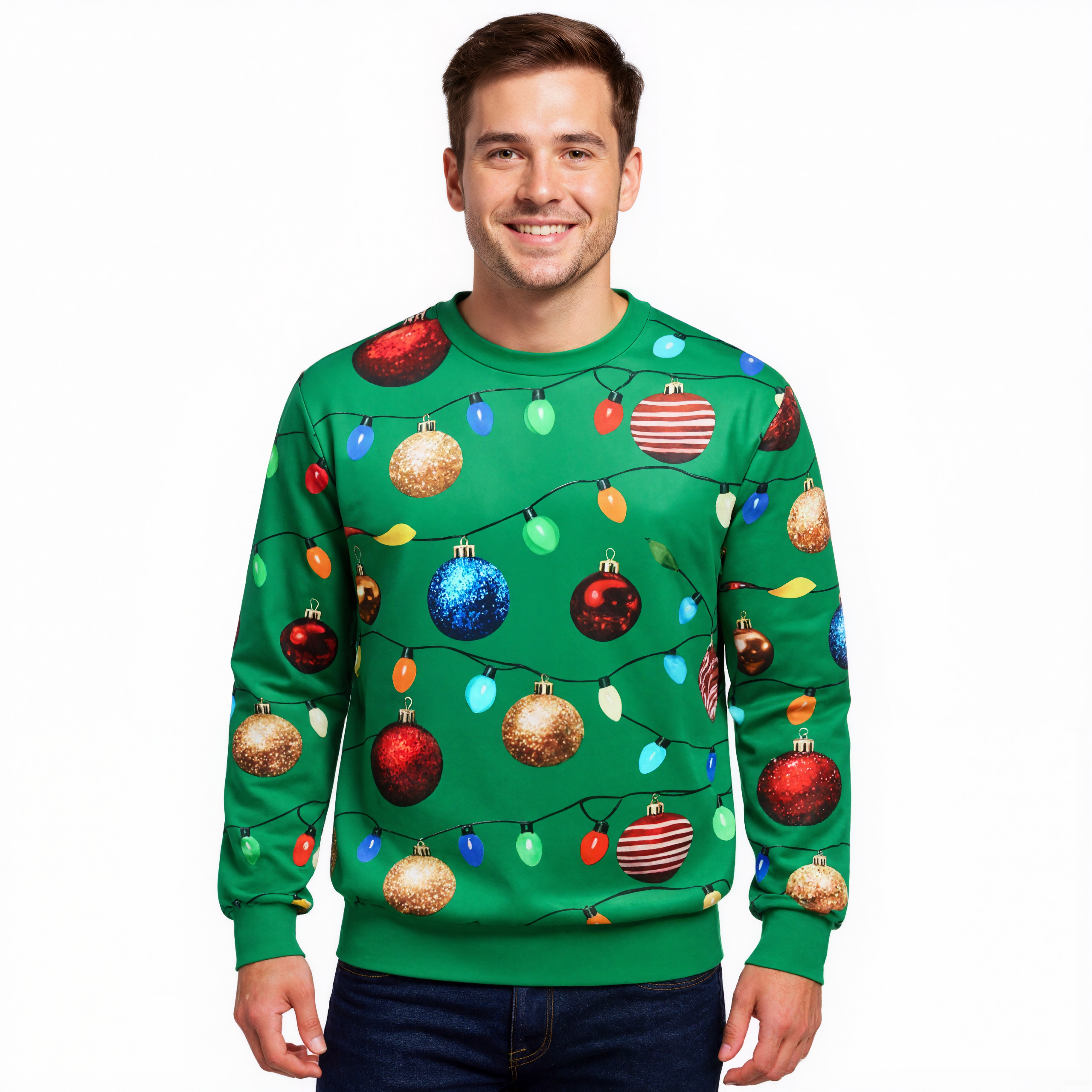 Funny 3D Print Christmas Ugly Sweater For Men And Women
