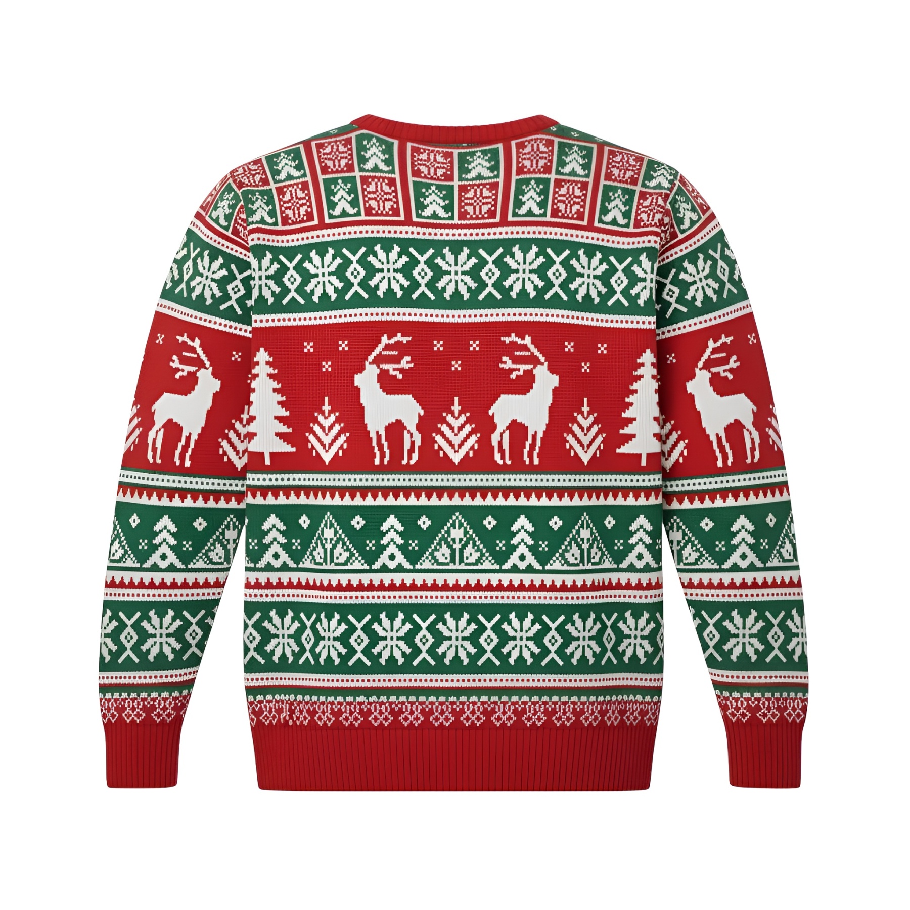Ugly Christmas Sweater With Festive Winter Design