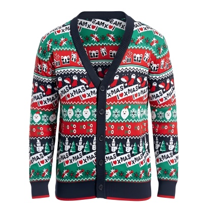 Ugly Christmas Sweater For Men With Rudolph Reindeer Design