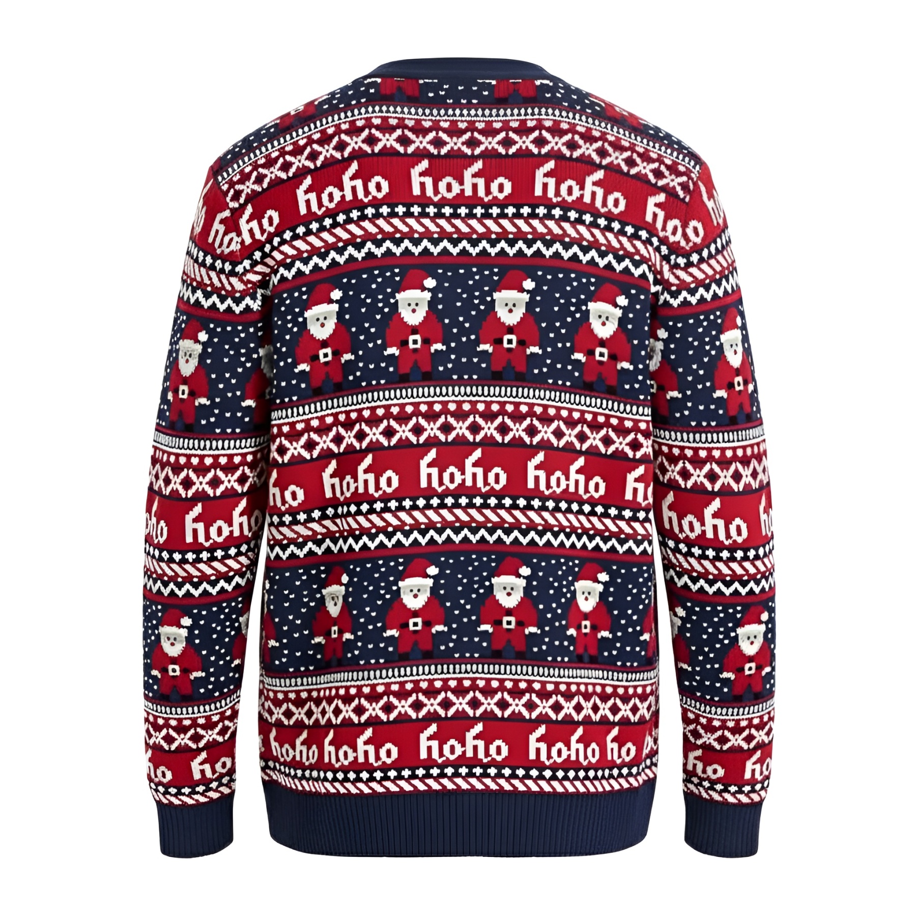 Ugly Christmas Sweater For Men With Rudolph Reindeer Design