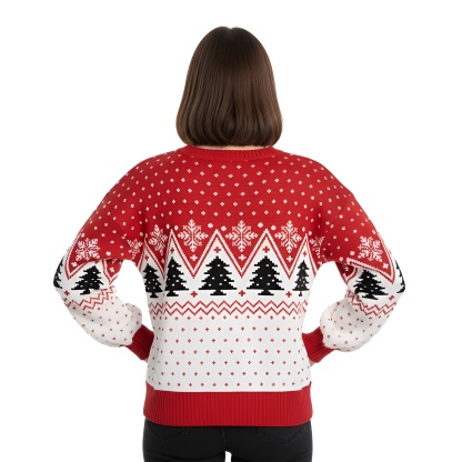 Polar Bear Drinking Ugly Christmas Sweater for Women