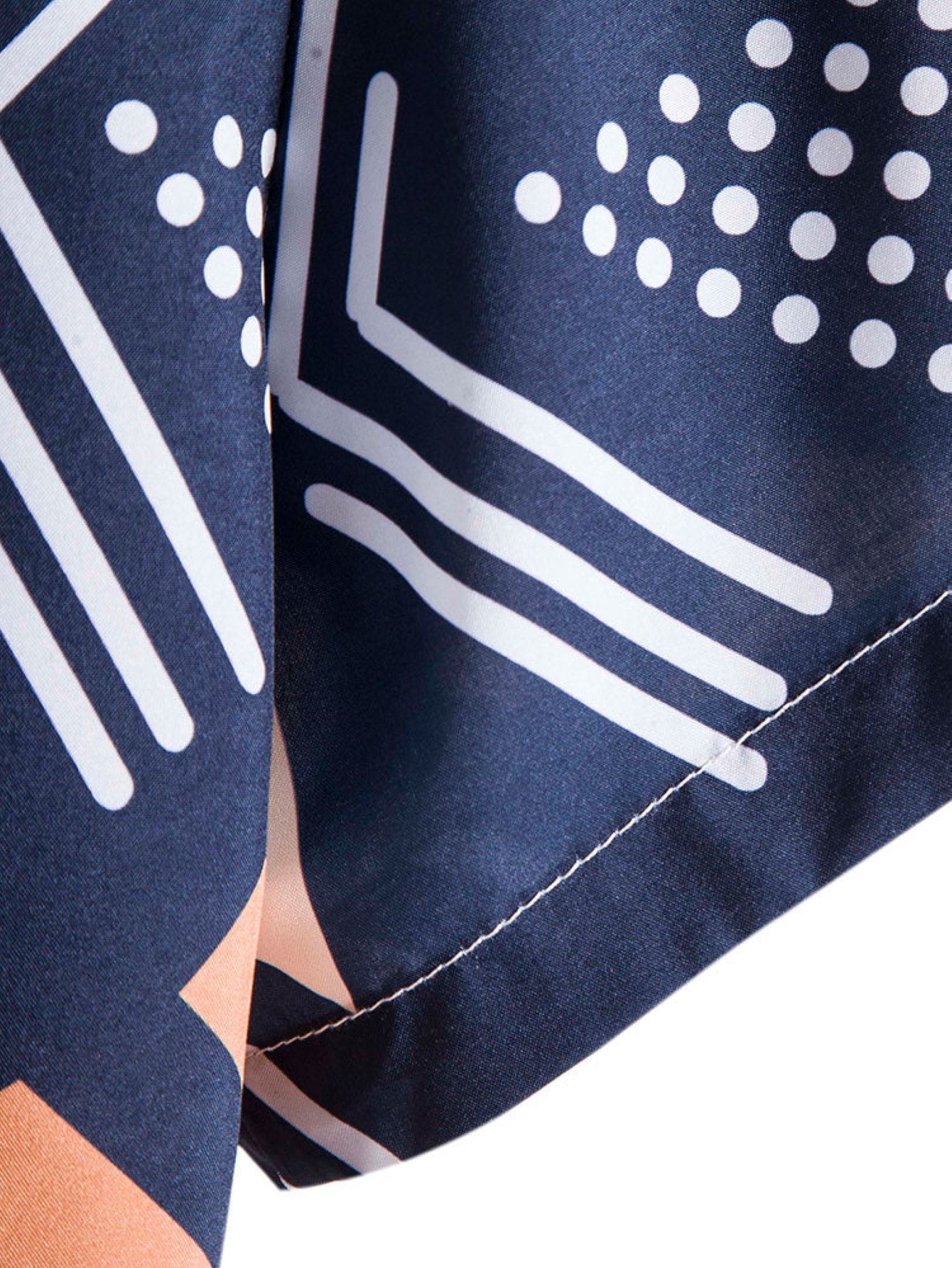 Geometric Printed Shirt-Vacay Outfit