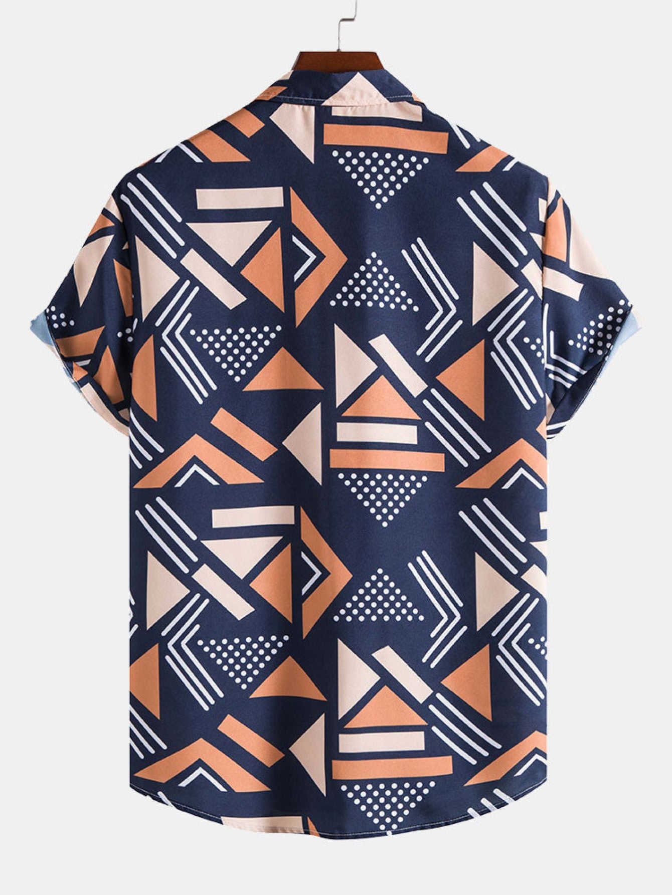 Geometric Printed Shirt-Vacay Outfit