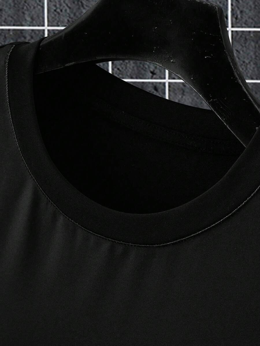 Gradient Letter Print T Shirts-Vacay Outfit