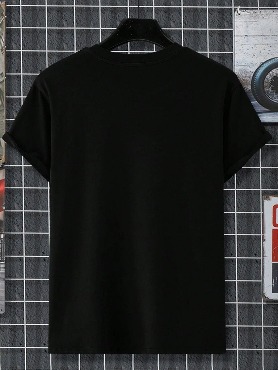 Gradient Letter Printed T Shirts-Vacay Outfit