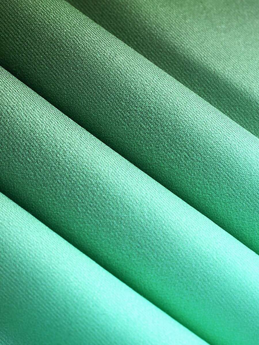 Gradient Letter Print T Shirts-Vacay Outfit