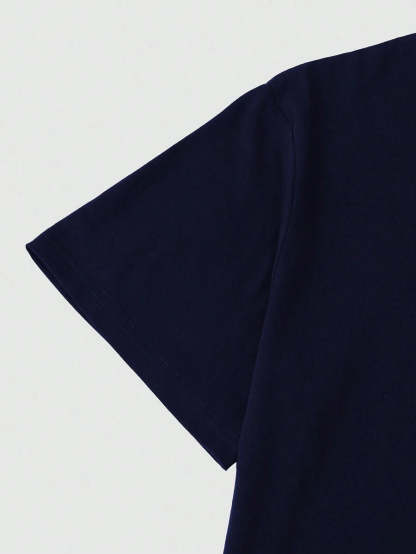 Round Collar Graphic Printed T Shirts-Vacay Outfit