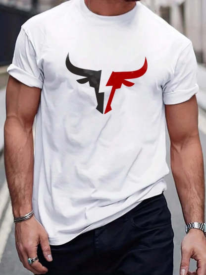 Round Collar Graphic Printed T Shirts-Vacay Outfit