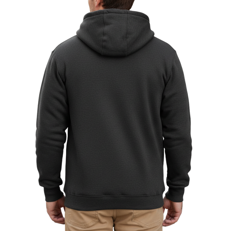 Men Rain Defender Relaxed Fit Midweight Sherpa-Lined Full-Zip Sweatshirt