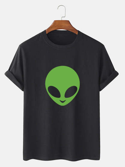 Alien Print T-Shirt-Vacay Outfit