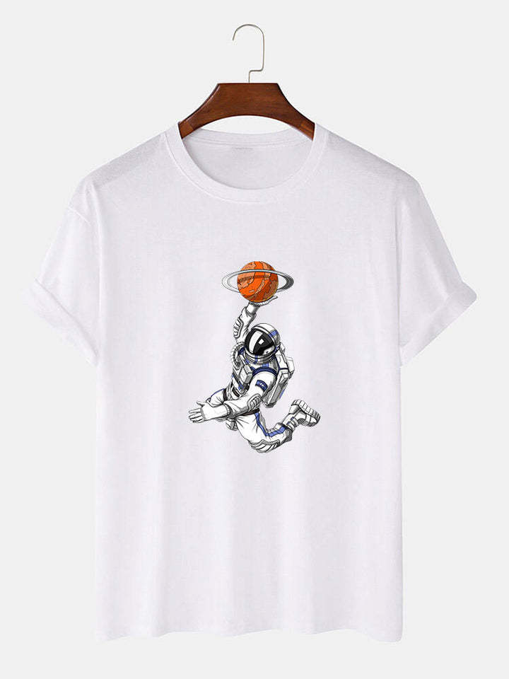 Astronaut Print T-Shirt-Vacay Outfit