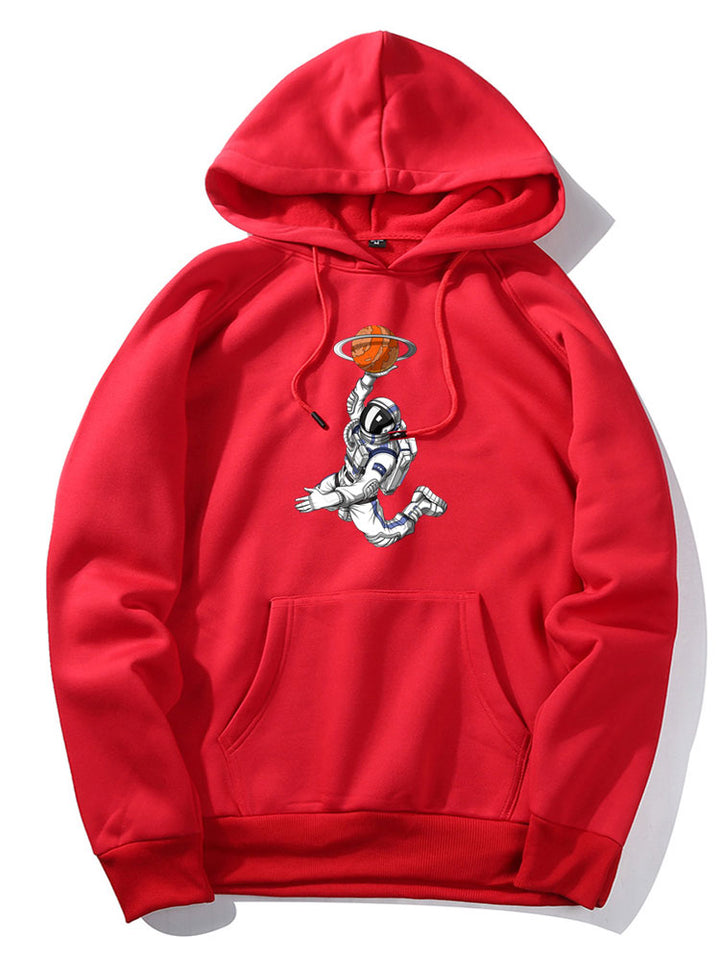 Astronaut Print Hoodie-Vacay Outfit