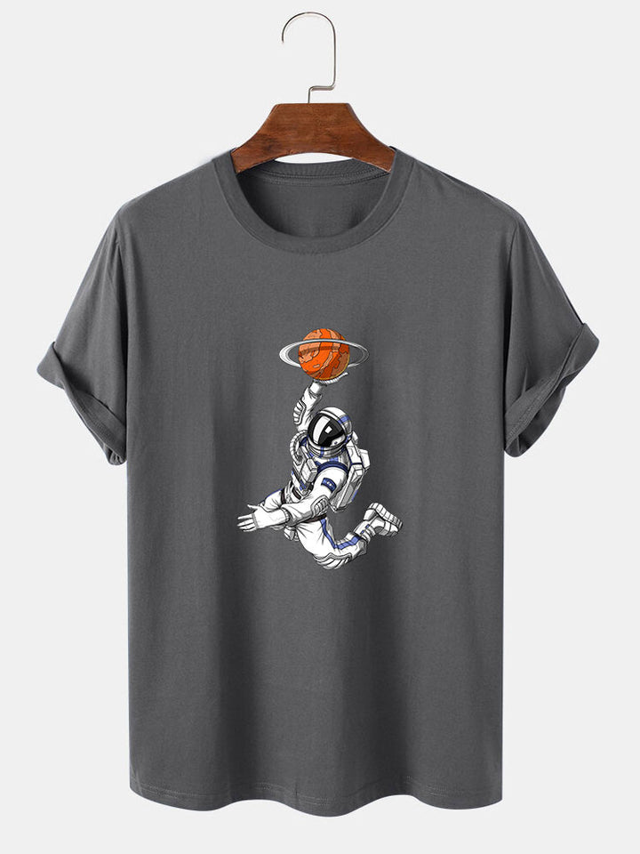 Astronaut Print T-Shirt-Vacay Outfit