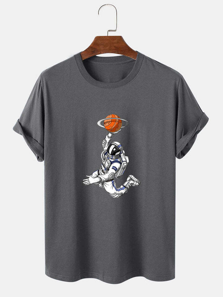 Astronaut Print T-Shirt-Vacay Outfit