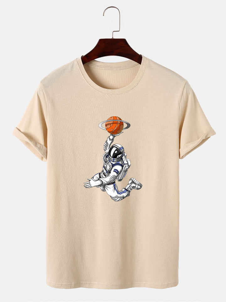 Astronaut Print T-Shirt-Vacay Outfit