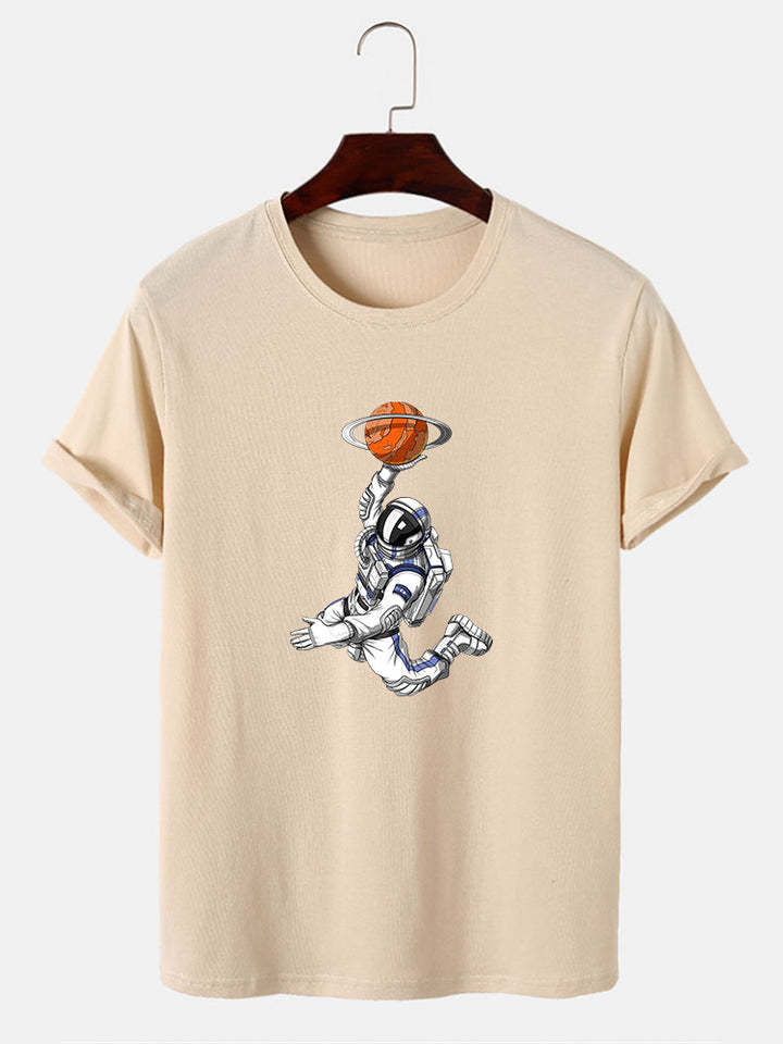 Astronaut Print T-Shirt-Vacay Outfit
