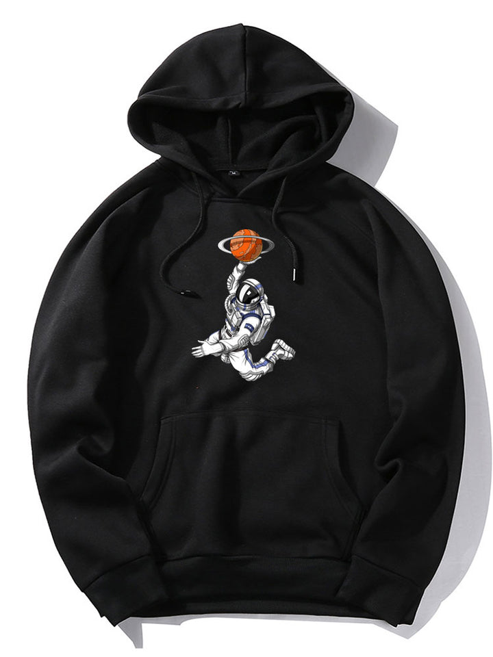 Astronaut Print Hoodie-Vacay Outfit