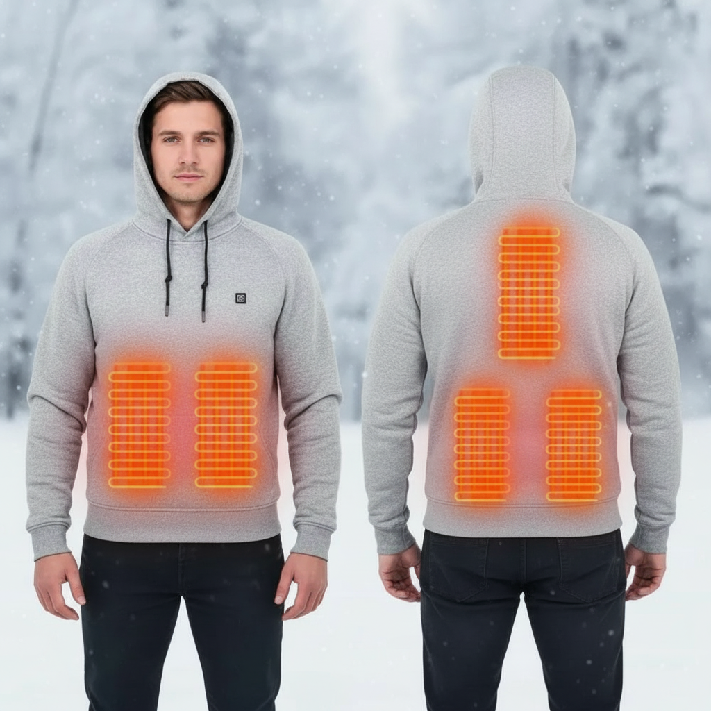 Heated Hoodie - Cozy Thermal Wear for Outdoor Comfort