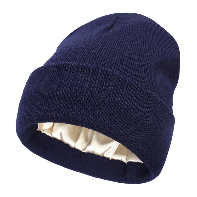 Smooth Lined Winter Beanie For Hair Care