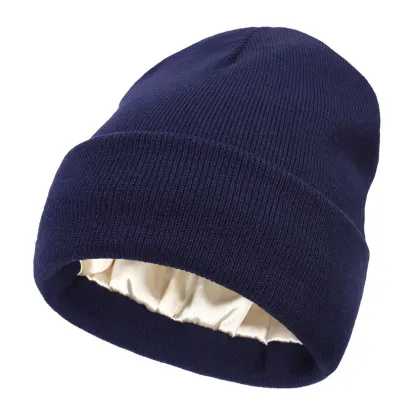 Smooth Lined Winter Beanie For Hair Care
