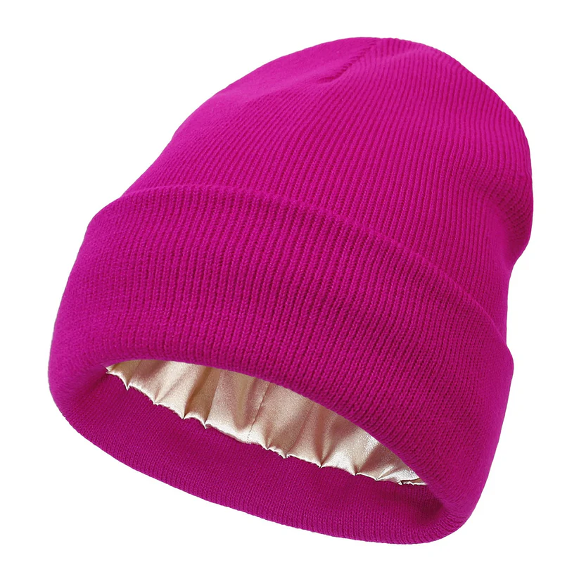 Smooth Lined Winter Beanie For Hair Care