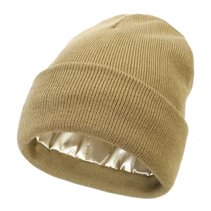 Smooth Lined Winter Beanie For Hair Care