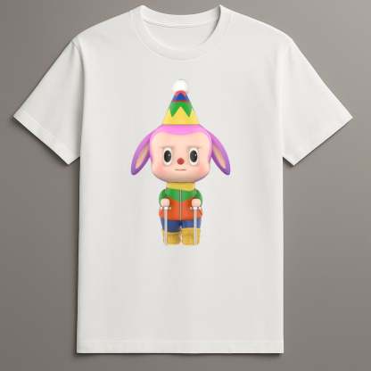 Labubu elvish creature graphic tee