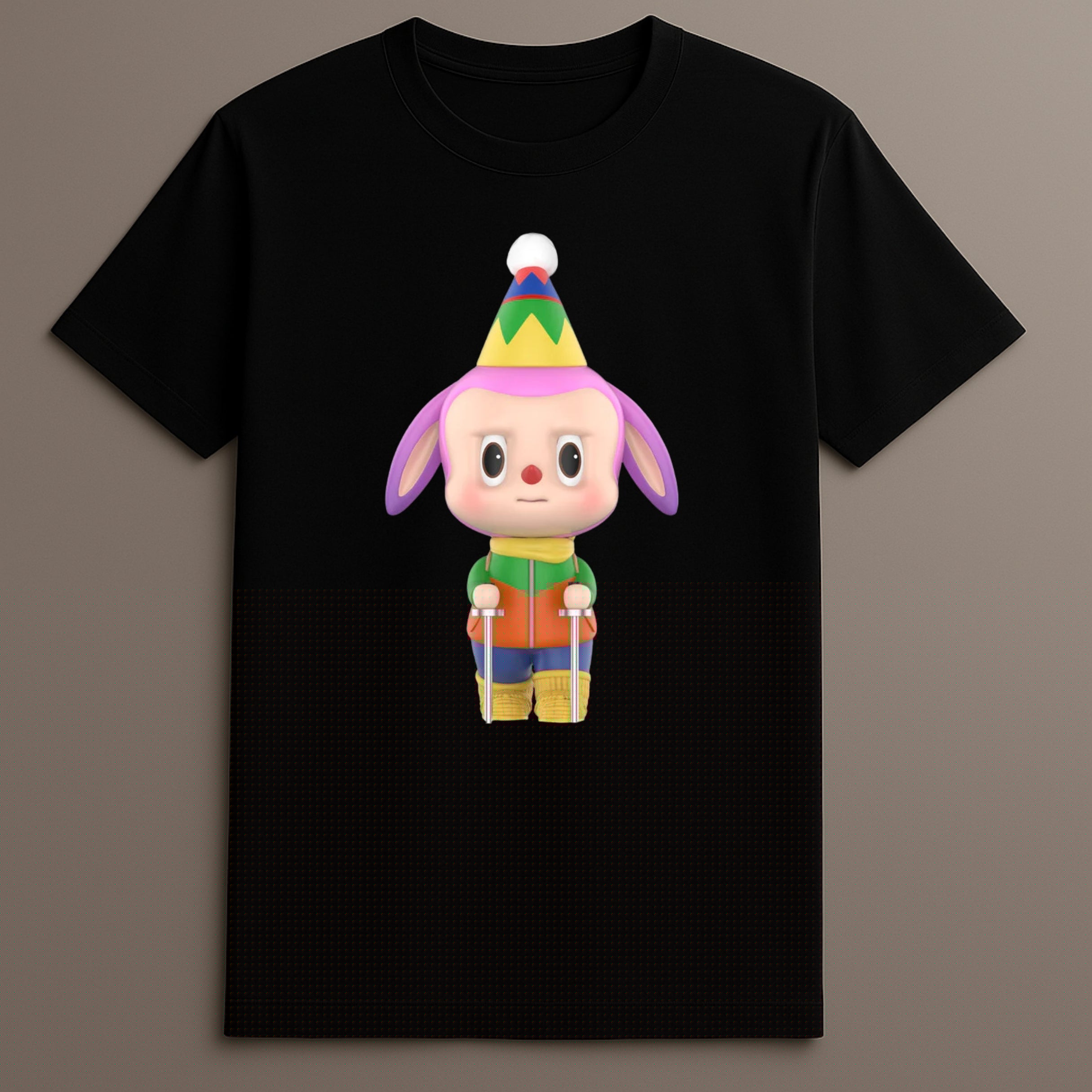 Labubu woodland creature camping tee

