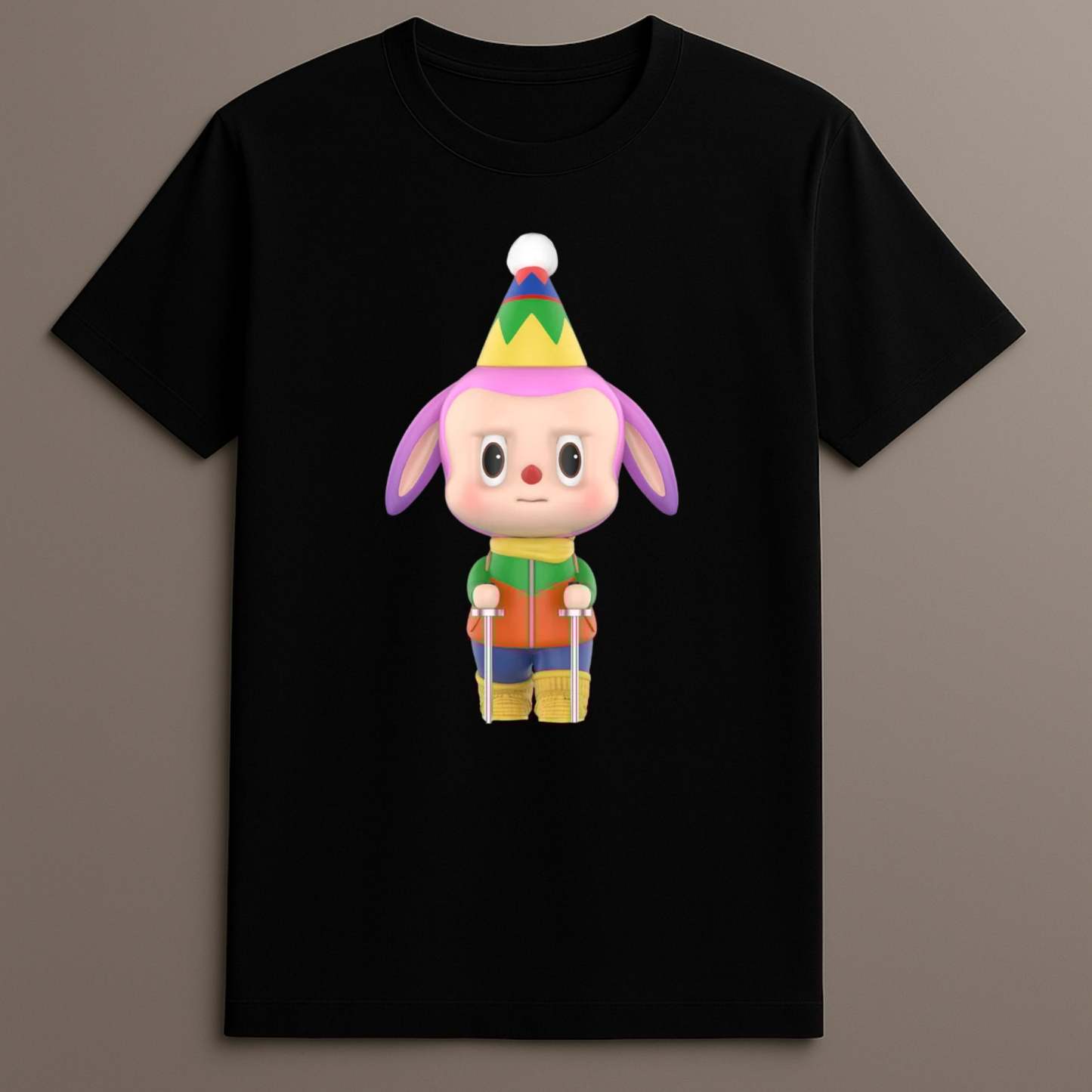 Labubu woodland creature camping tee

